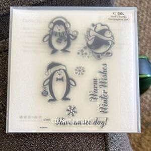 Close To My Heart 'Warm Winter Wishes' Penguin Clear Stamp Set